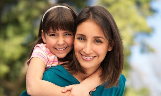 mom and daughter